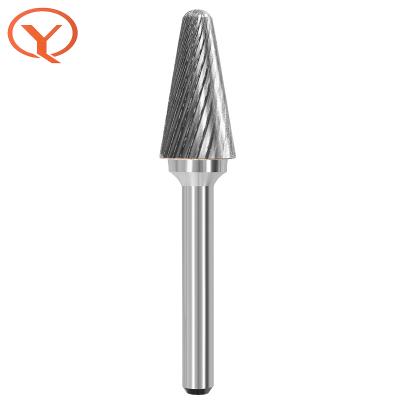 China Other Qiye 6MM-16MM High Speed ​​Steel L Type Woodworking Burr Set File Rasp Rotary Drill Bit For Wood Carving for sale