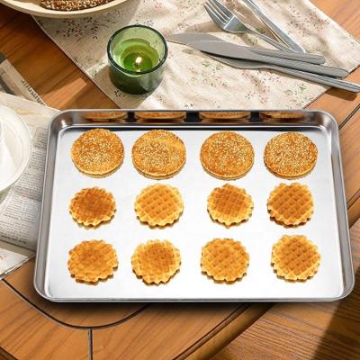 China Non Stick Sustainable Baking Tray Kitchen Bakeware Oven Aluminum Sheet Pan for sale