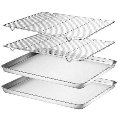 China Sustainable Kitchen Oven Bread Baking Trays Aluminum Alloy Full Size Sheet Pan for sale