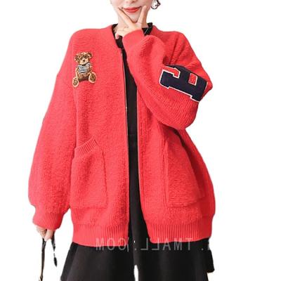 China 2022 Top Christmas Women's Anti-wrinkle Fashion Cardigan Knit Coat Women Sweater for sale