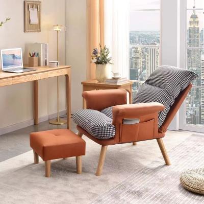 China (size)new cheap fabricmodern nordic lounge chair adjustable high modern style single sofa back chair living room furniture set for sale