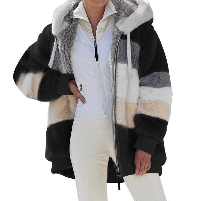 China Wholesale 5xl Hood Winter Jackets For Women 2021 Plus Size Casual Loose Plush Fashionable Women's Coats for sale