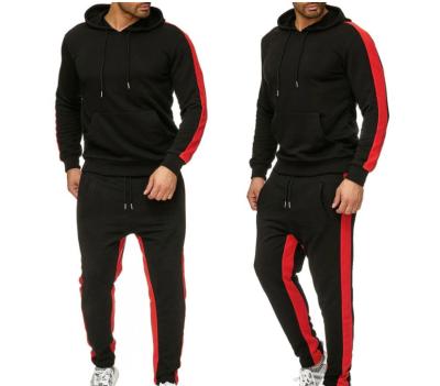 China 2021 New Arrival Wholesale Men's Sportswear Outdoor Tracksuit Men Plus Size Hoodie 2 Pieces Set Squares Men's Sweatsuit for sale