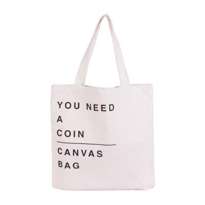 China Custom Printed Handled Tote Shopping Bag Cheap Organic Cotton Bags With Logo for sale