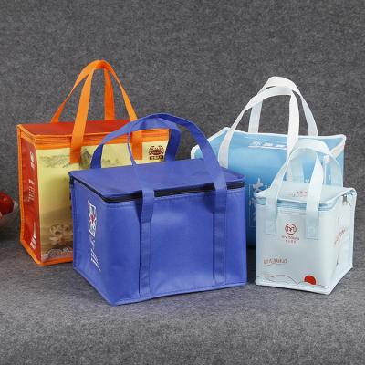 China Environmental Protection Reusable Non Woven Grocery Food Delivery Cooler Bag for sale