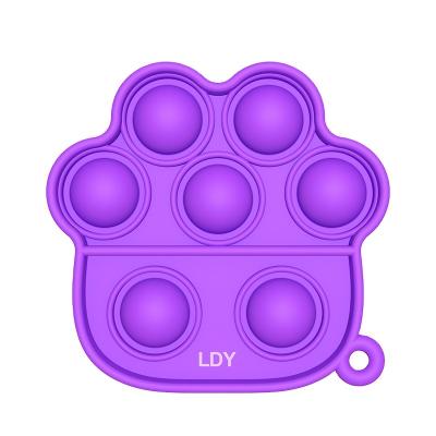 China Hot Selling Silica Gel LDY Amazon Anti Autism Sensory Toys Stress Bubble Toy Silicone Squeeze Sensory Fidget Toy Set for sale