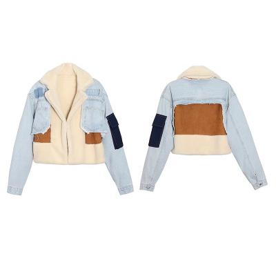 China New Arrival Motorcycle Jacket Viable Sportswear Fashion Casual Lambs Wool Long Sleeve Baseball Vintage Short Uniform Autumn Coat for sale