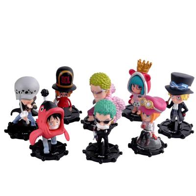 China Japanese Model Mini Anime Cartoon Toy Unique Design Hot Sale Pirate Design PVC Action Figure for sale