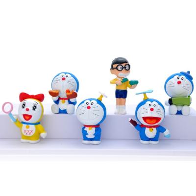 China Model Figure from Toy Factory Manufacture Various Custom Logo Pvc Injection Anime Toys Cartoon Doraemon for sale