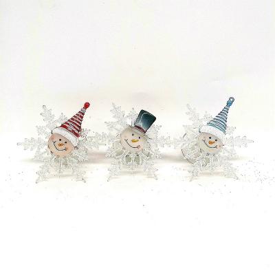 China 2021 acrylics NEW! Christmas Decorations Home Decor Lamp Set 3 Aspiration Cup Stick Acrylic Snowflake Light And Fridge Magnets for sale