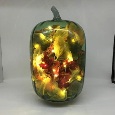 China Harvest Plastic Artificial Faux Fall Glass + Pumpkins For Autumn Season Halloween Thanksgiving Harvest Holiday Season for sale