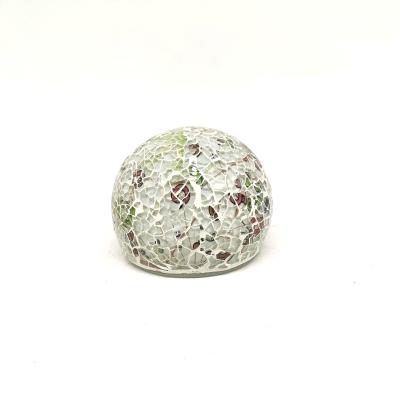 China Simple Glass Jar Mosaic Glass Ball Disco Ornament Mirror Ball for sale