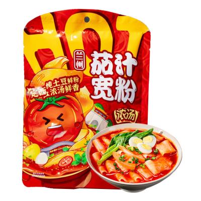 China Wholesale OEM 100% Fresh Potato Noodles Fresh Pure Flavor Tomato Sauce Wide Vermicelli Potato for sale