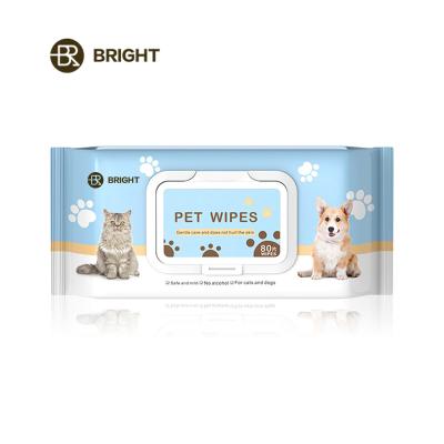 China Safe and Gentle Puppy Eye Viable Cleaning Cloths Pamper Cloths Alcohol Free Cat Dog Wipes Hypoallergenic for sale