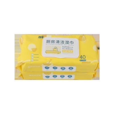 China Custom Private OEM Logo Kitchen Wipes Convenient Cleaning Wet Cleaning Cloth For Daily Use for sale