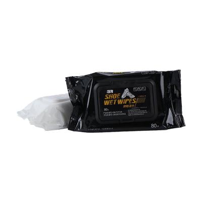 China Disposable Thick Nonwoven Deep-cleaning And Care Athletic Shoes Sneaker Cleaning Wet Wipes for sale