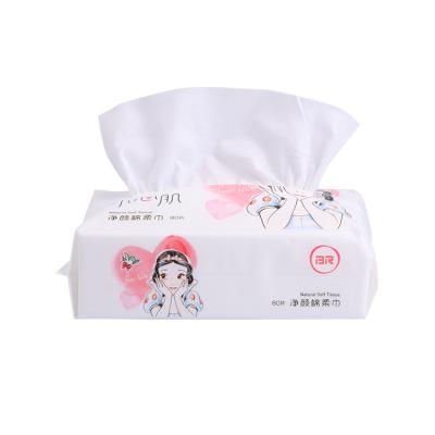 China Disposable Good quality 100% organic wipes eco-friendly non woven face towel for human for sale