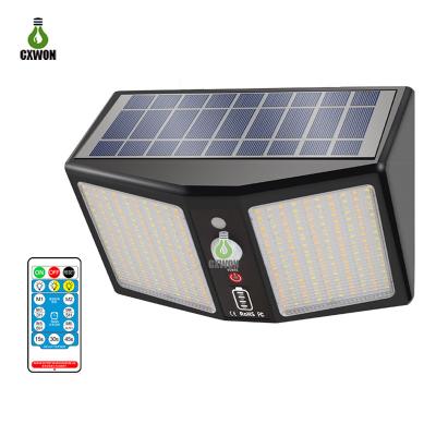 China 360LED Solar Garden/Yard/Pathway Wall Lights Waterproof Dustproof Outdoor Decorative Lamp With Remote Control for sale