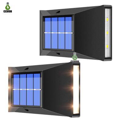 China Outdoor Waterproof Solar Garden 6LED Solar Dock Light Wall Lamp Light For Garden Decoration Yard Lamp for sale