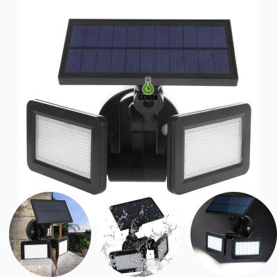 China Garden 48LED Rotating Solar Light Outdoor Solar Garden Light Solar Radio Security Wall Lamp for sale