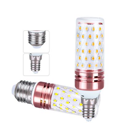 China 85V-265V 3 ROAD Light Bulb Aluminum White Warm White Color Dimmable E27 E14 LED Corn Light for sale