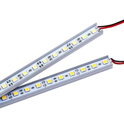 China Superb Hotel Shine Aluminum Shell 12V 5050 72leds 1m LED Bar Strip Light Bar For Jewelry Showcase for sale