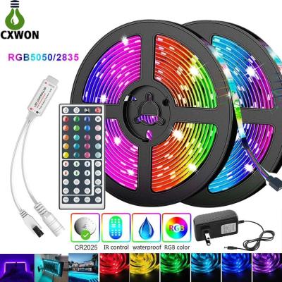 China Good Quality 12v 5m 10m 44Key RGB Blue Flexible LED Remote Control Decoration Cog And Strip APP Control Kit With Power Supply for sale