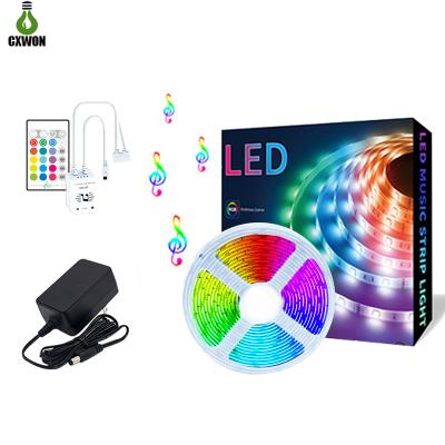 China Newest Decoration Advertising Holiday Music LED Strip Kit RGB DIY Strip Light Timing IR WIFI Controller for sale