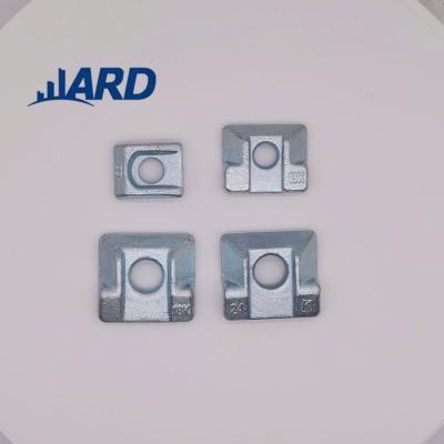 China Modern 8K 13K 18K 24K Elevator Guide Rail Clip Galvanized Elevator Accessories for sale