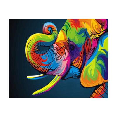 China Diamond Painting Set Animal Gift, 2020 Modern Colorful Elephant Wholesale Christmas Diamond Painting Set for sale