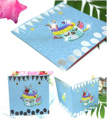 China Creative Kids Diamond Painting DIY Painting Diamond Sticker Birthday DIY Card Gift for sale