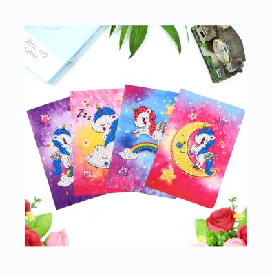 China Creative Special-shaped Luminous DIY Painting Diamond Painting Children DIY Stickers A5 Book Unicorn for sale