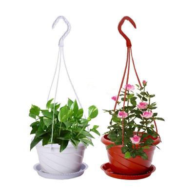 China Plant Minimalist Home Durable Garden Supplies Plastic Horticulture Flower Pots Hook Around Succulents Hanging Flowerpot for sale