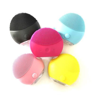 China USB Rechargeable Waterproof Silicone Private Label Electric Face Brush Drop Shipping Sonic Face Cleansing Brush for sale