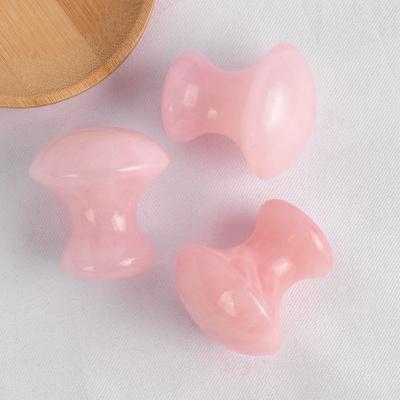 China Chinese factory massage tool therapy direct facial slimming scraping tool whitening rose quartz jade mushroom for sale