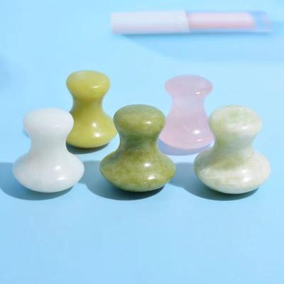 China Chinese factory massage tool therapy direct facial slimming scraping tool whitening rose quartz jade mushroom for sale