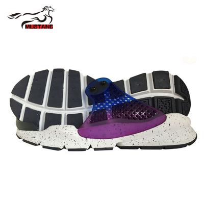 China MD+TPU+TPR printing design tpu sole shoe price wear-resisting tpu sole good outsole for sale