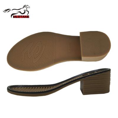 China TPR/Rubber single material high heel sole women's sandal sole shoes rubber outsole for sale