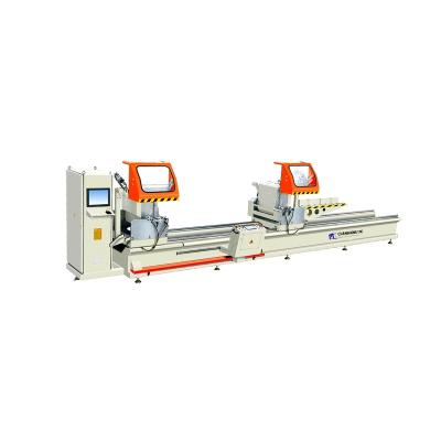 China Building material stores sell high quality aluminum alloy aluminum profile double head cnc cutting machine for sale