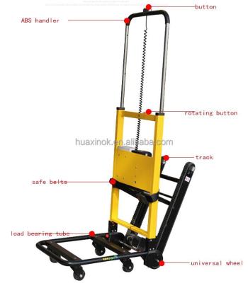 China Everbesten Trolley Convenience Hand Cart Heavy Duty Foldable Platform Truck New Style Storage Surface Luxury Yellow Paint Customized PCs for sale