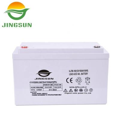 China Solar system. 2021 new power storage products small 12v 100Ah solar charging gel storage battery sealed lead acid battery for solar panel for sale