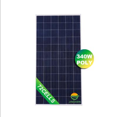 China Solar Power Efficiency Jingsun 72cells 340w 350w System High Poly Solar Panel For System for sale