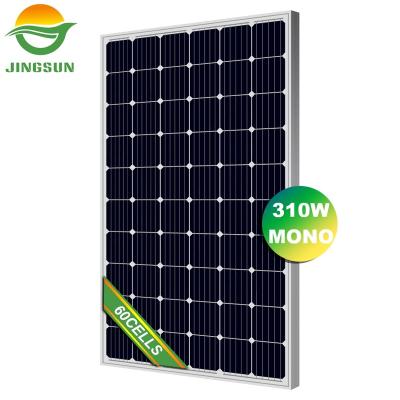 China High Quality Jingsun Solar Power System Solar Panel Manufacturer 310w PV Mono Solar Panel With 25 Years Warranty for sale