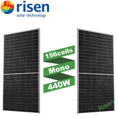 China Solar Power Efficiency Grade A Half Cell High Lifted Solar Panel Mono Cell 156cells 440w 445w 450w 455w PERC for sale