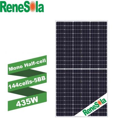 China solar power system tier one factory renesola solar panel 435w for solar system for sale