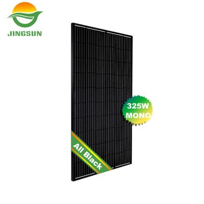 China High Quality Solar Power System Solar Panel Jingsun 120 Cells All Black 325w 330w 340w 345w Portable Solar Panel Solar Panel for sale