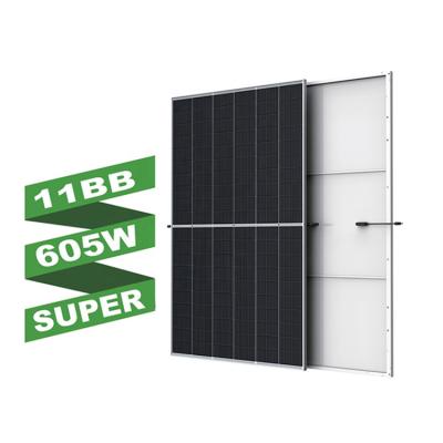 China Professional Home Use Solar Panel 11BB 12BB 605W Solar Panel Solar Power System Manufacturer China Commercial Roof for sale