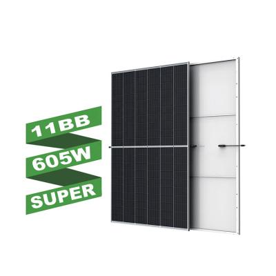 China Innovative Solar Power System Products New PV Solar Panel 210mm Roof 605w Solar Panel Price for sale