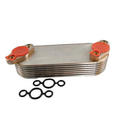 China Stainless Steel 7 Plate Oil Cooler Cooler 2486A991 Oil Cooler T2486A970 Stainless Steel Oil Cooler for sale