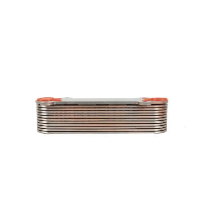 China Stainless Steel Oil Cooler Radiator Diesel Fuel Cooler D12 VG1246070012 Oil Cooler for sale